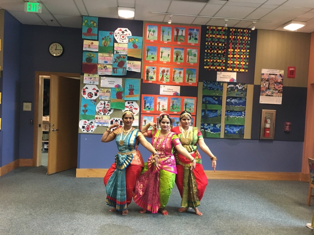 Colorful group dance performance on stage